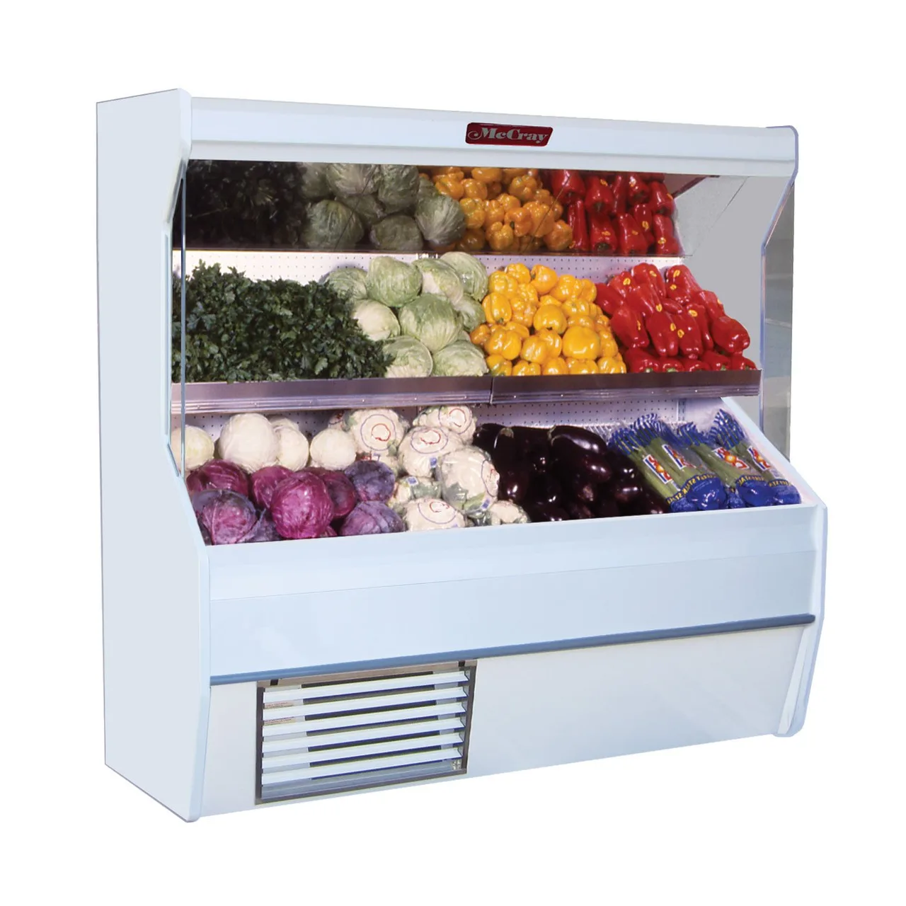 Howard-McCray R-P32E-12S-LED 146" Remote Refrigerated Produce Display Case, White