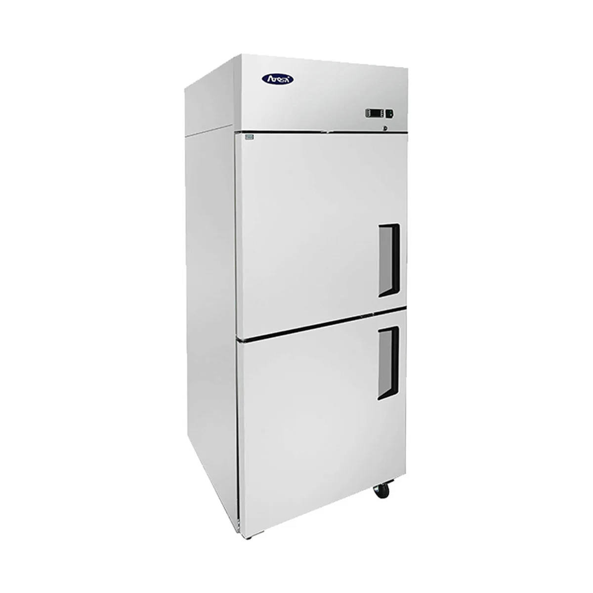 Atosa USA MBF8007GRL 28-3/4" 2-Half Solid Door Reach-In Freezer, Top Mount, 21.4 cu. ft., Stainless Steel