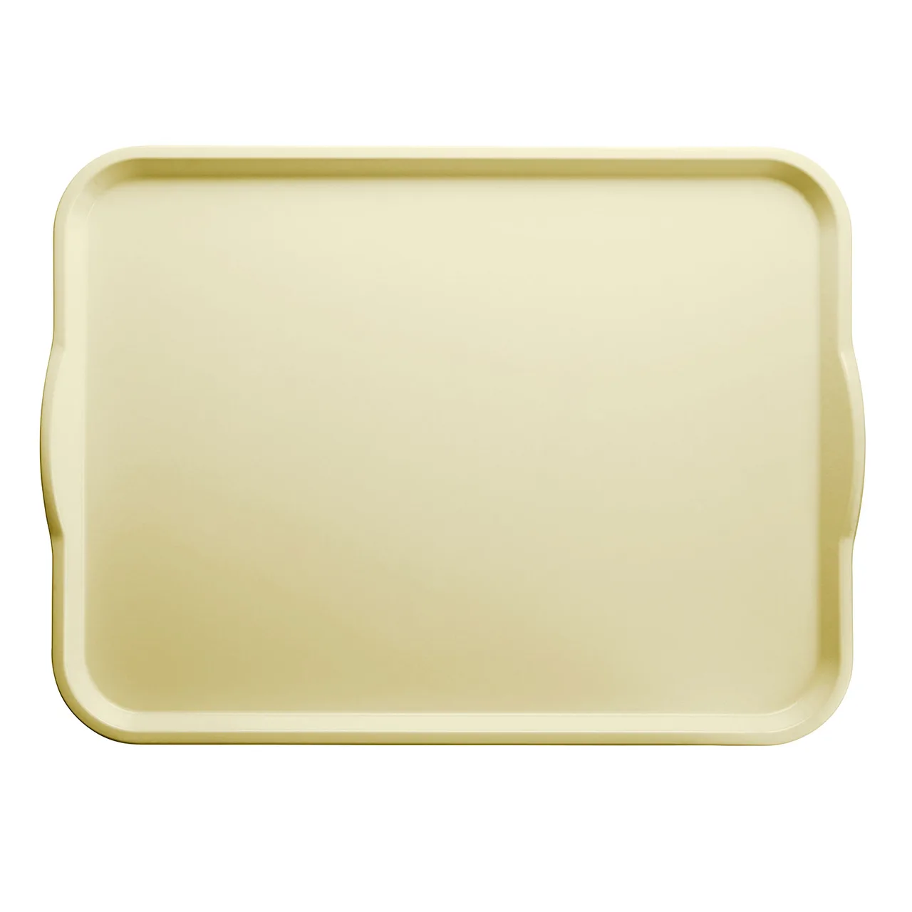 Cambro 1418H536 Camtray Dietary Tray, 14" x 18" Yellow Fiberglass with Handles, Reinforced, USA Made