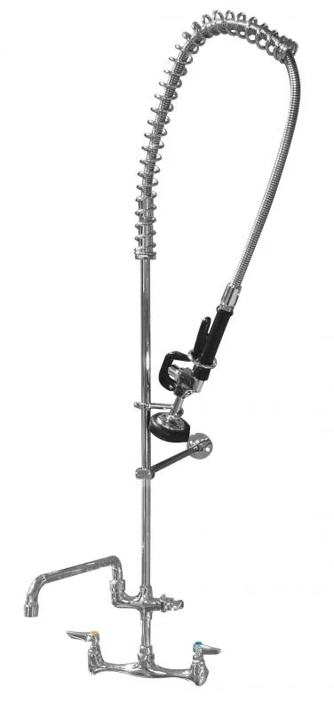 Omcan USA 22124 (22124) Pre-Rinse Assembly, with Add-On Faucet, Wall Mount