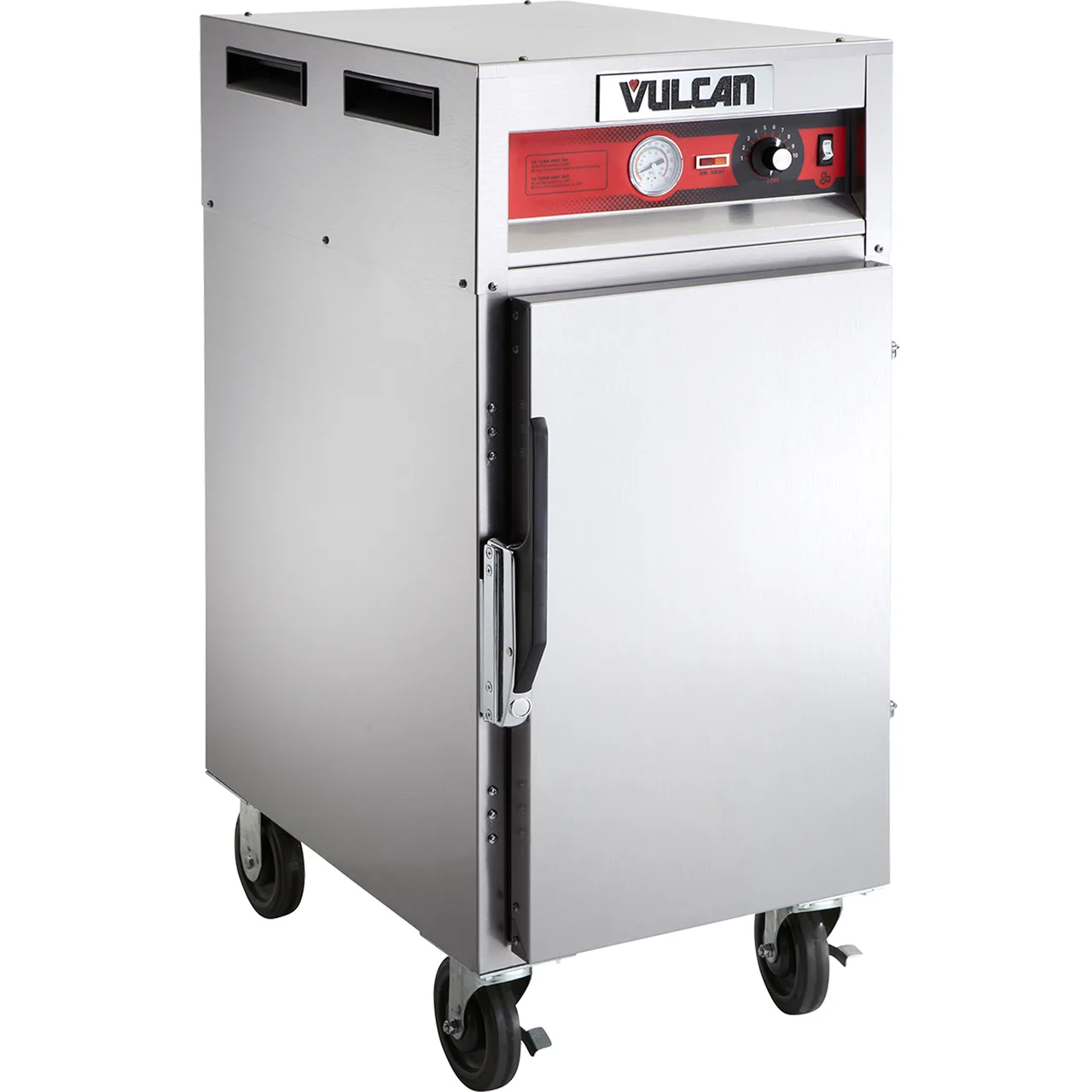 Vulcan VHP7 1-Section 1-Door Solid Heated Holding Cabinet, 7-Pan Capacity, All Stainless Steel, Top-Mounted Heater