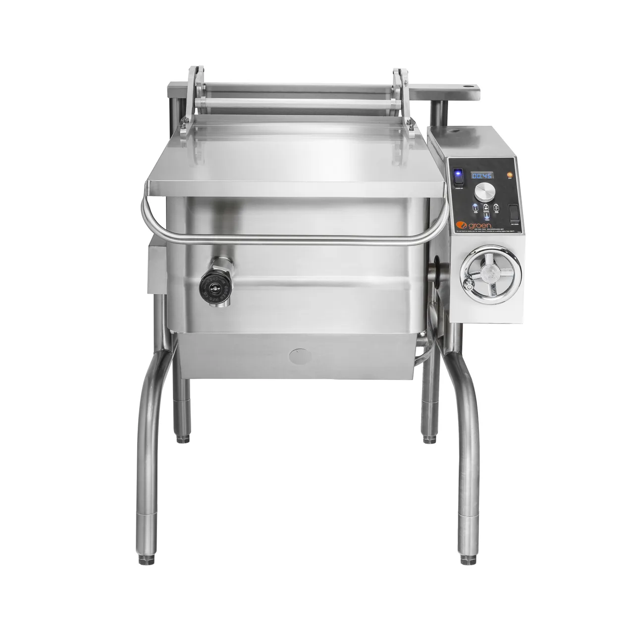 Groen BPM-15GC 15-Gallon Gas Tilt Skillets Braising Pan, Manual Tilt, Classic Controls, 65.000 BTU