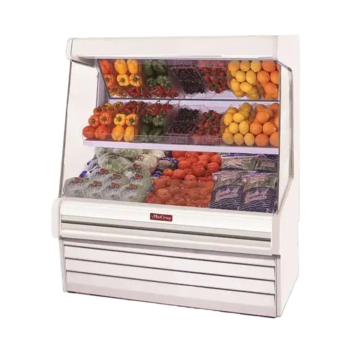 Howard-McCray SC-OP30E-8-LED 99" Refrigerated Produce Display Case, White