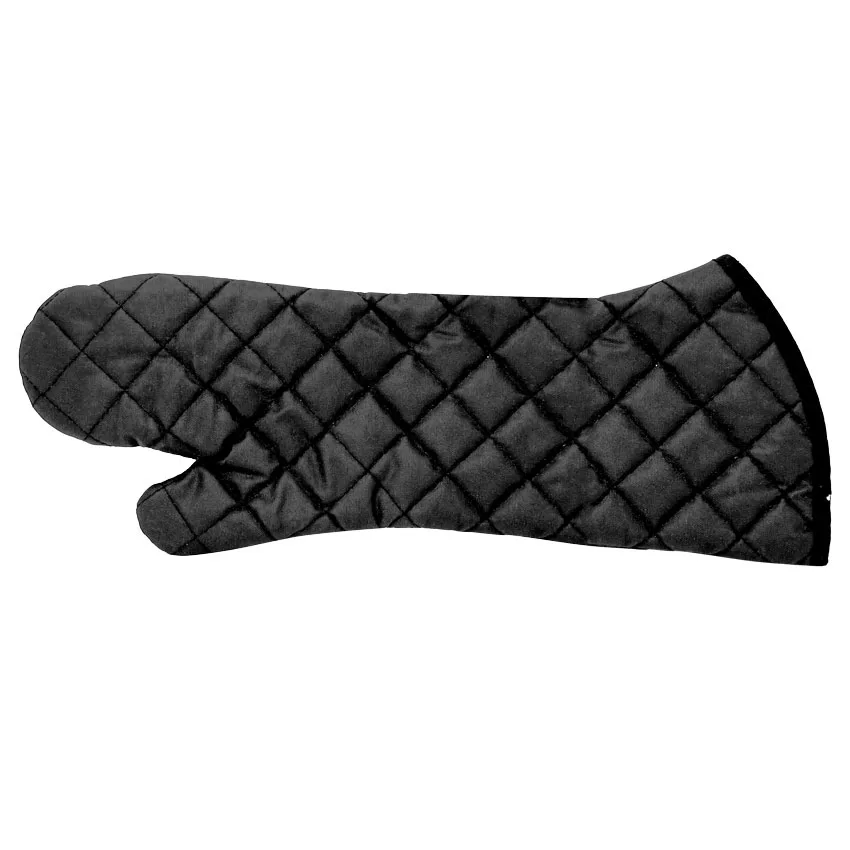 Omcan USA 46346 Oven Mitts – 17" Charcoal Cotton, Flame Retardant, Heat Resistant to 428°F, Skull