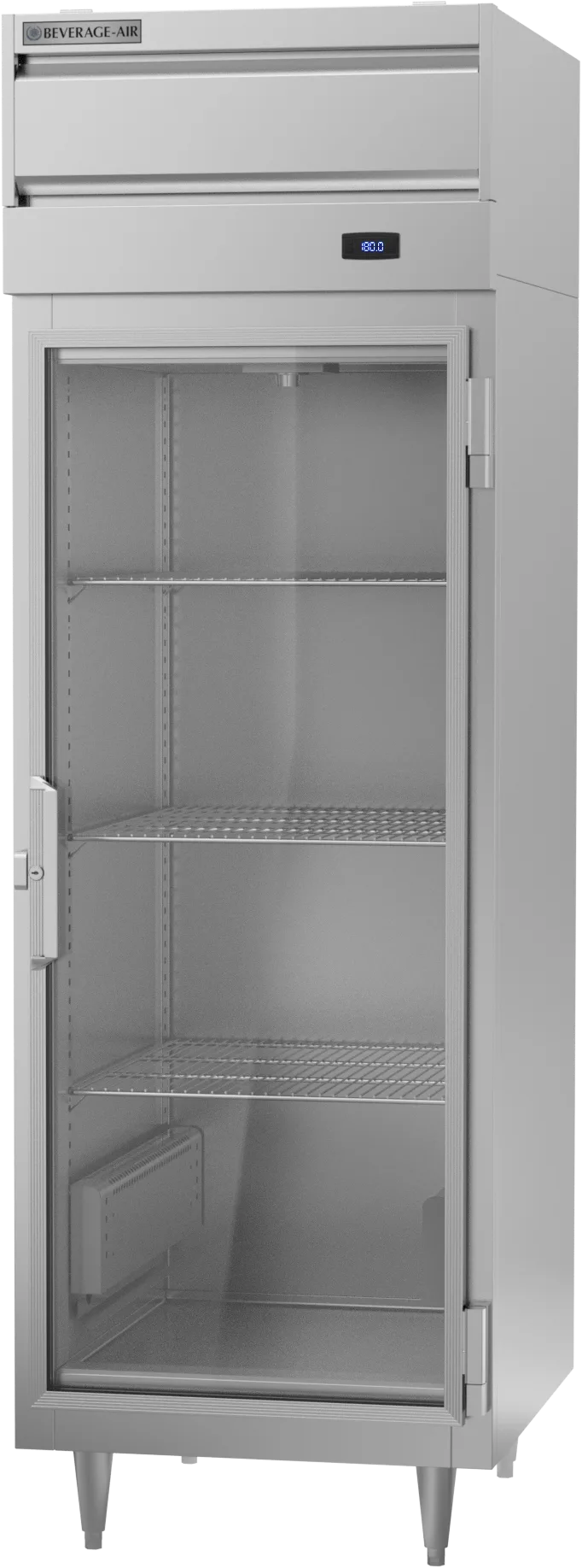 Beverage Air PH1-1BG 1-Section Reach-In Warming Cabinet, 21.5 cu ft, Glass Door, Stainless Steel Finish