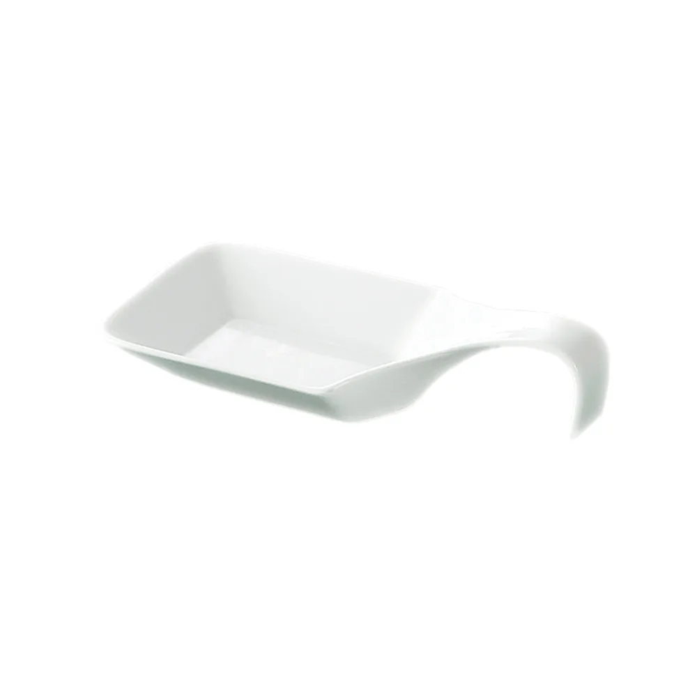 CAC China PTS-45 - Soup Spoon, 5.5 oz, 7" x 3.25" x 1", Porcelain White, Dishwasher Safe - 1 Dozen