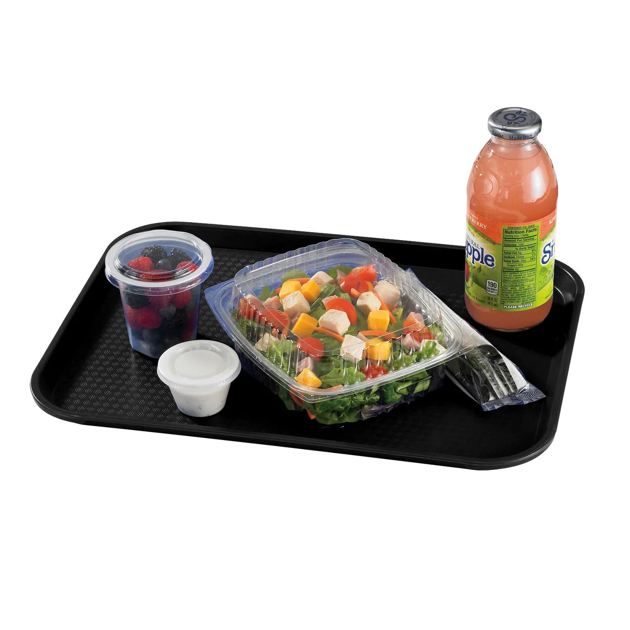 Cambro 1418FF110 Fast Food Tray – 13-13/16" x 17-3/4" Black PP, NSF, Dishwasher Safe, Made in USA