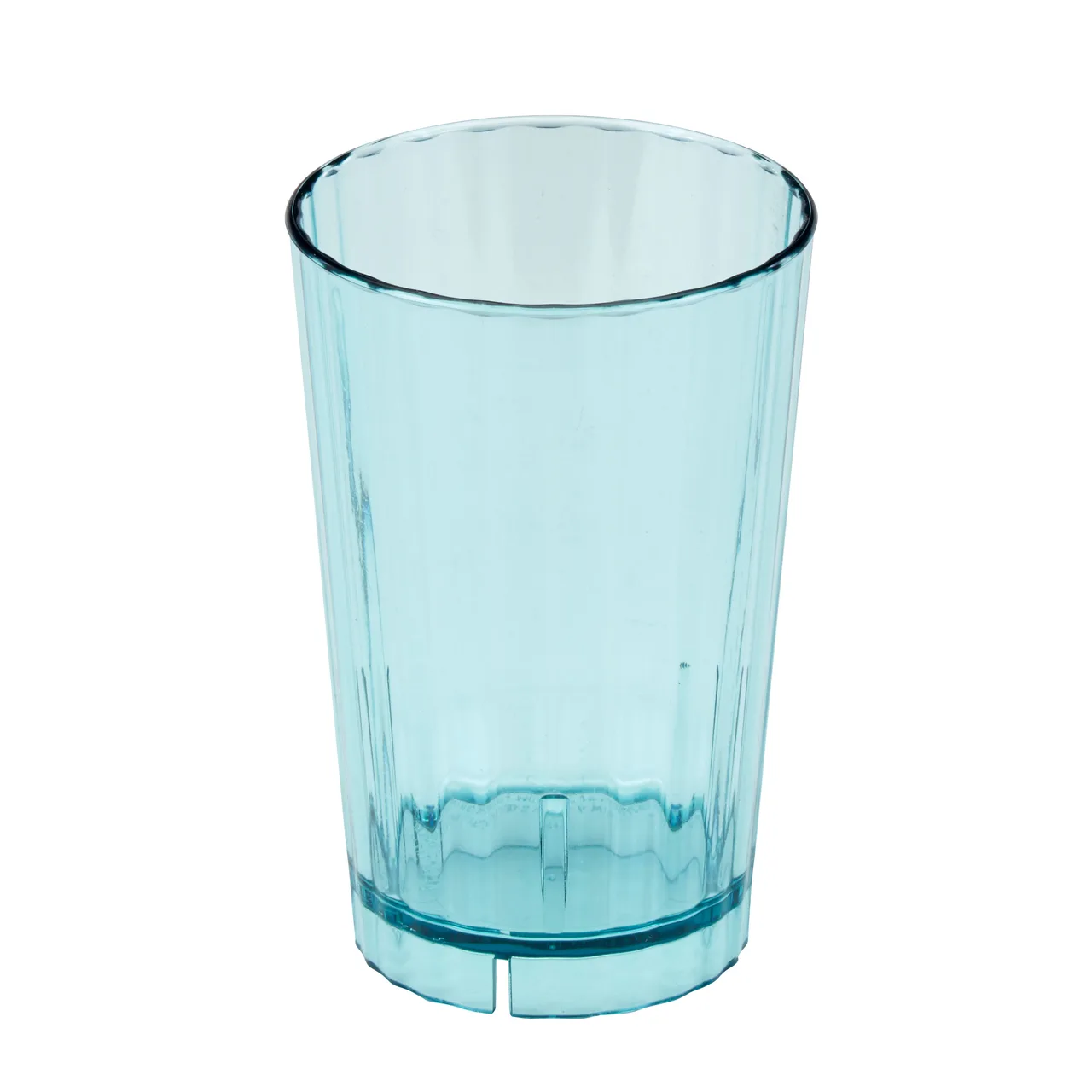 Cambro HT16CW196 Camwear Tumbler, 16 oz Azure Blue Polycarbonate, Fluted, 3‑5/16″ Top Diameter