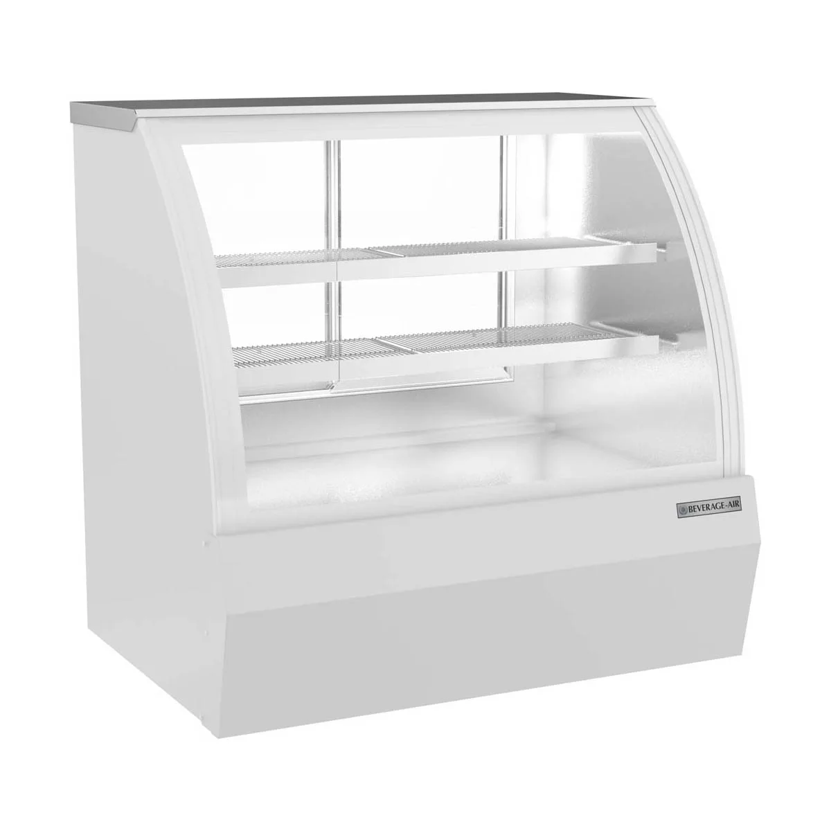 Beverage Air CDR4HC-1-W 49" Curved Glass White Refrigerated Deli Display Case
