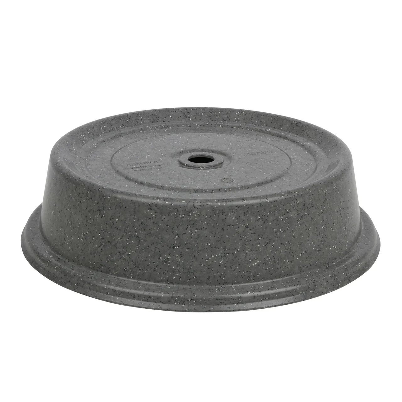 Cambro 124VS191 Plate Cover, 12‑1/4" Dia., 2‑7/8" H, Gray Fiberglass, 300°F Max, NSF, Made In USA