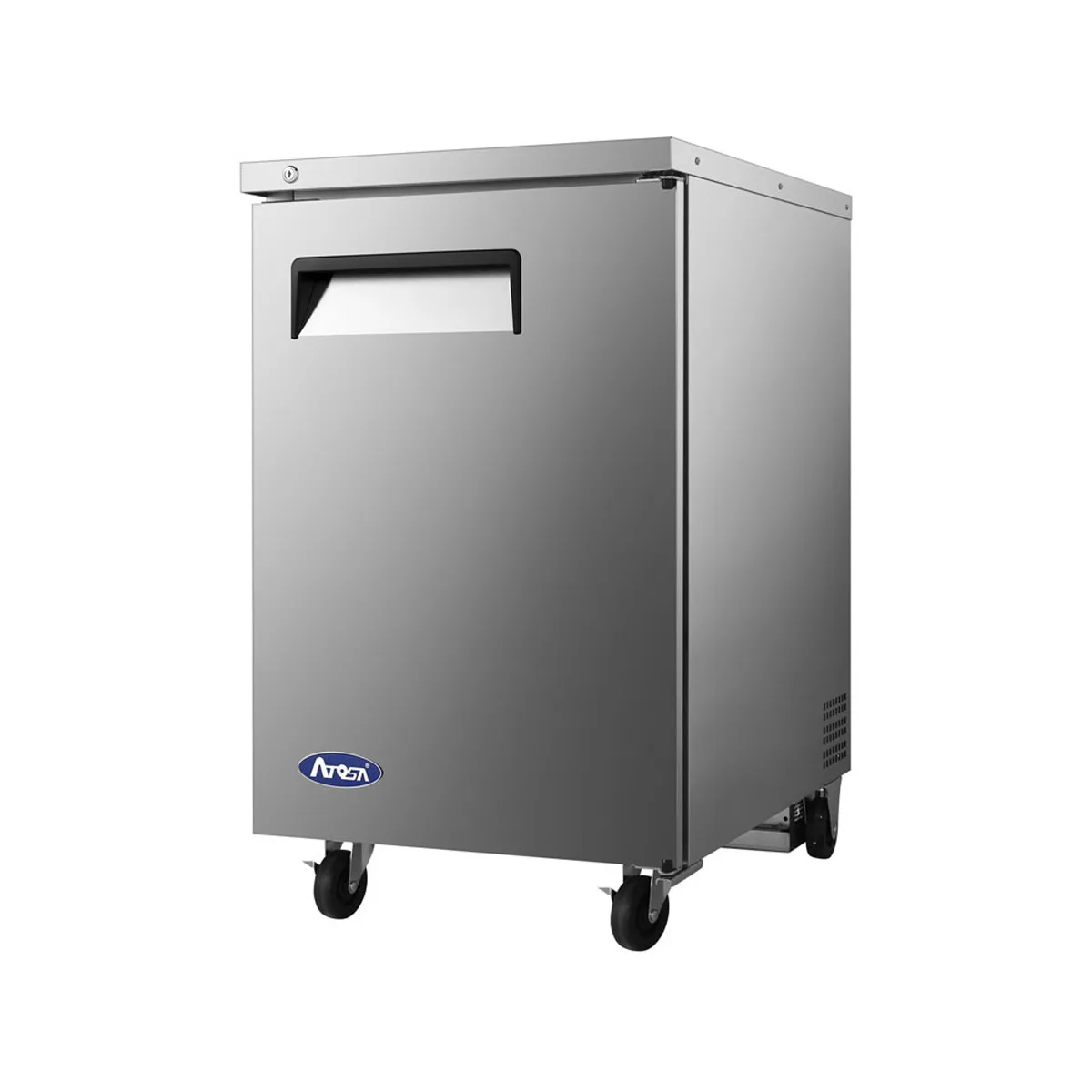 Atosa USA MBB23GR 23" One Section Back Bar Cooler with Solid Door, 8.2 cu. ft.