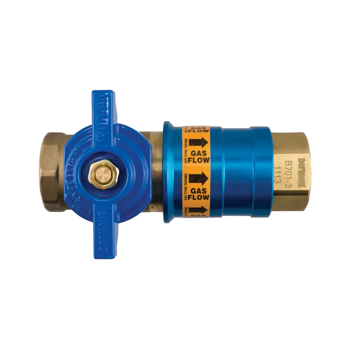 Dormont CF-100 Quick Disconnect Coupler – 1" Safety Quik® QDV Water Appliance Connector / Brass