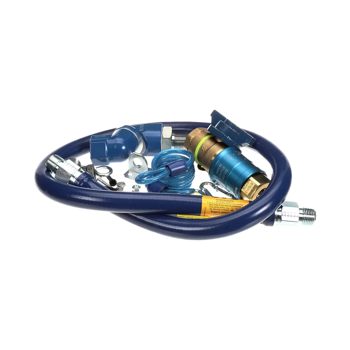 Dormont 1650KITCFS48 Deluxe Safety Quik 48" Gas Connector Kit, Swivel MAX, Elbow and Restraining Cable
