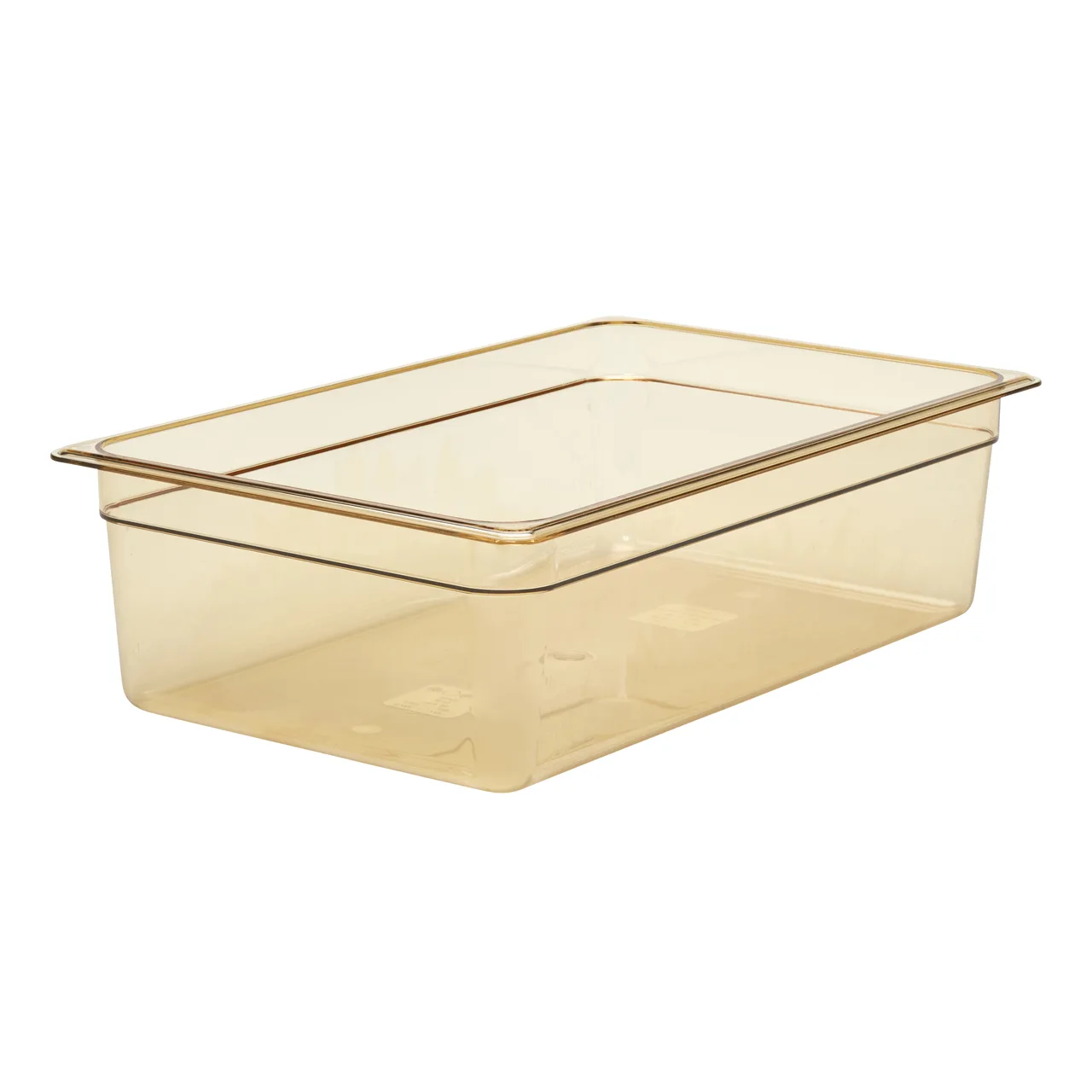 Cambro 16HP150 H‑Pan Full‑Size 6" Amber Plastic Food Pan, -40°F to 375°F Non‑Stick, NSF