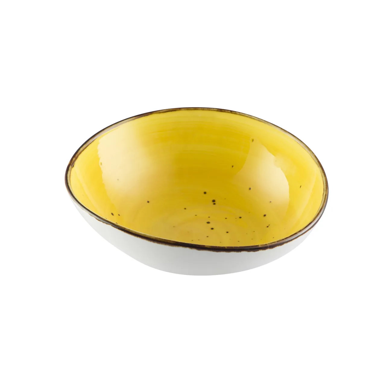 CACChina TUS-TB5-SFL 6 Oz Porcelain Bowl, 4-3/4"x4-3/8"x1-3/4", Sunflower, Dishwasher Safe - Dozen