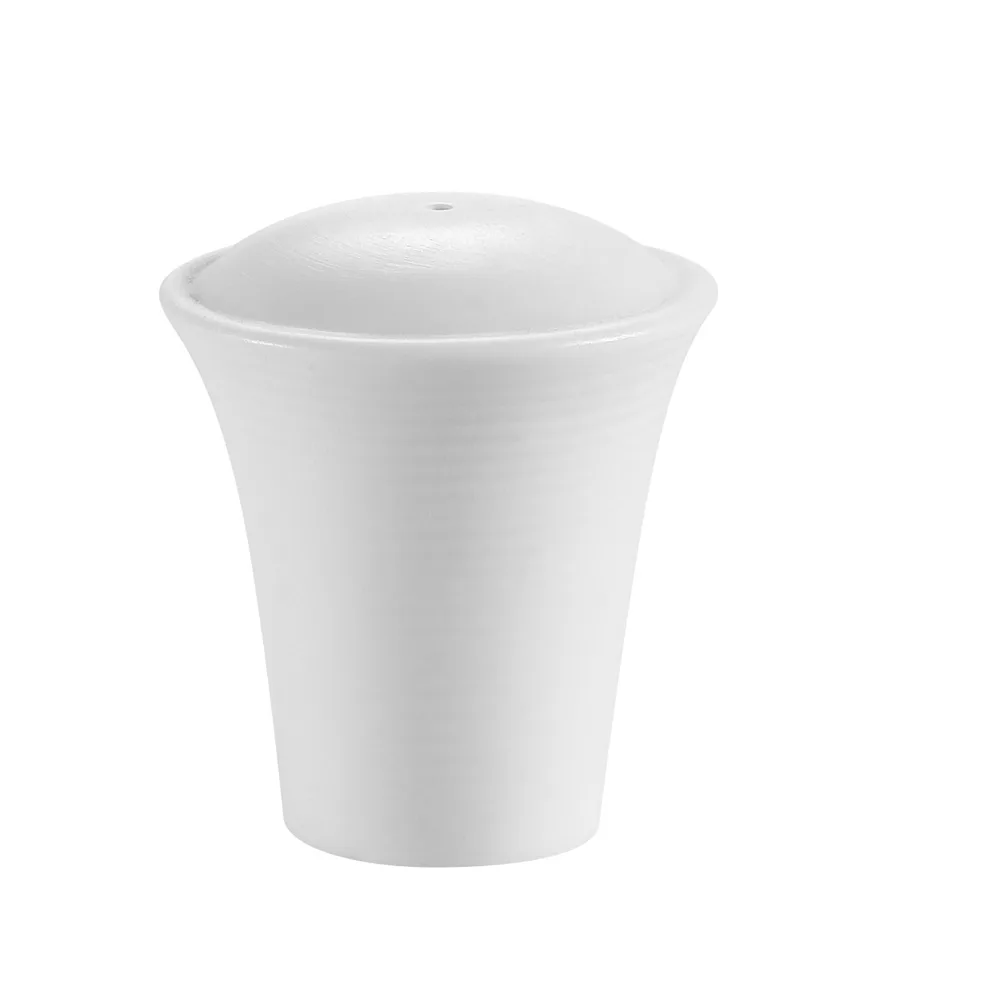 CAC China TST-SS - Salt & Pepper Shaker, 2.25" L x 1.25" W x 2.5" H, Super White - 1 Dozen