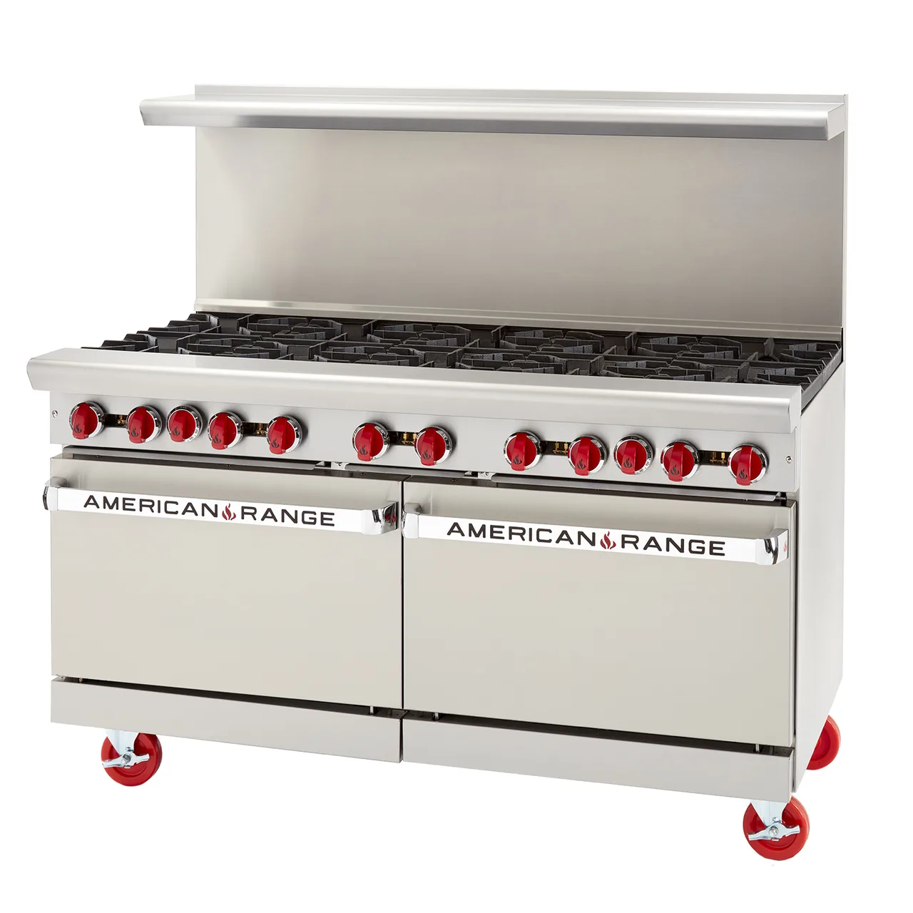 American Range ARGF-24G-6B-CL 60" Gas Restaurant Range w/ (1) 24" Griddle, (6) Open Burners, (1) Convection Oven, (1) Space Saver Oven, 247.000 BTU