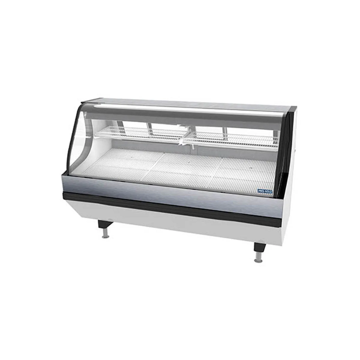 Pro-Kold MCSC 80 W 82" Double Duty Curved Refrigerated Meat Display Case