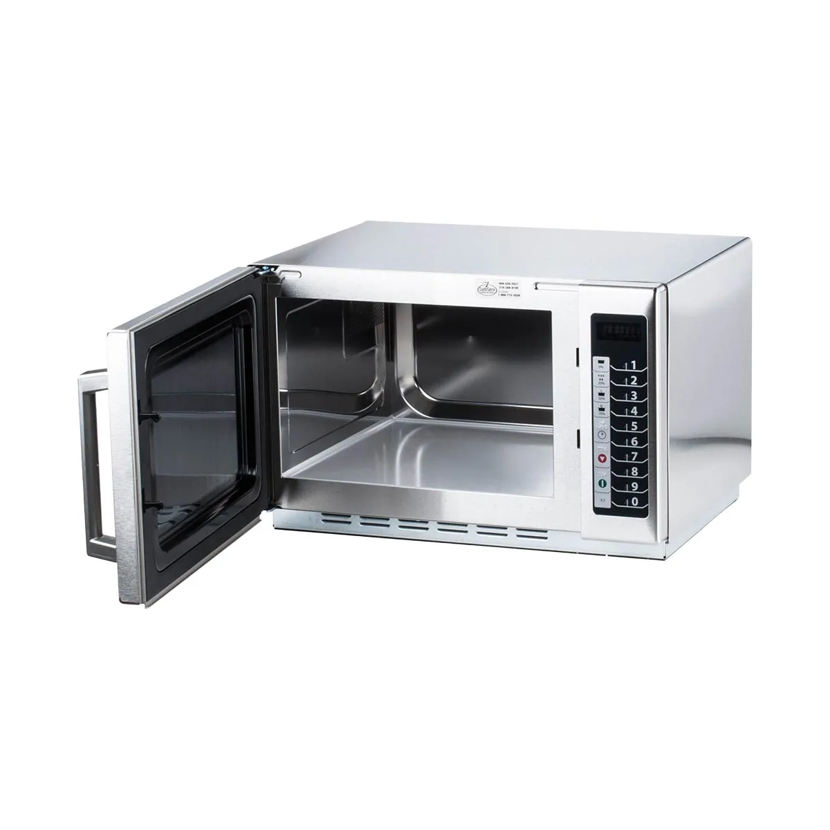Amana RCS10TS 1000W Medium Duty Commercial Microwave Oven, 1.2 cu. Ft., Push Button, 120V