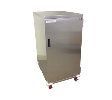 Carter-Hoffmann ESDTT16 Stainless Steel 16 Tray Economy Patient Tray Cart w/ Single Door