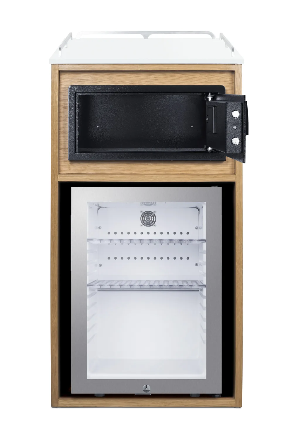 Summit QCSSF2OAK Reach-In Undercounter Refrigerator