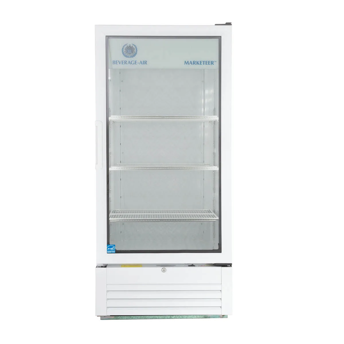Beverage Air MT10-1W 24" 1-Section Marketeer Glass Door Merchandiser in White, 9.43 cu. ft.