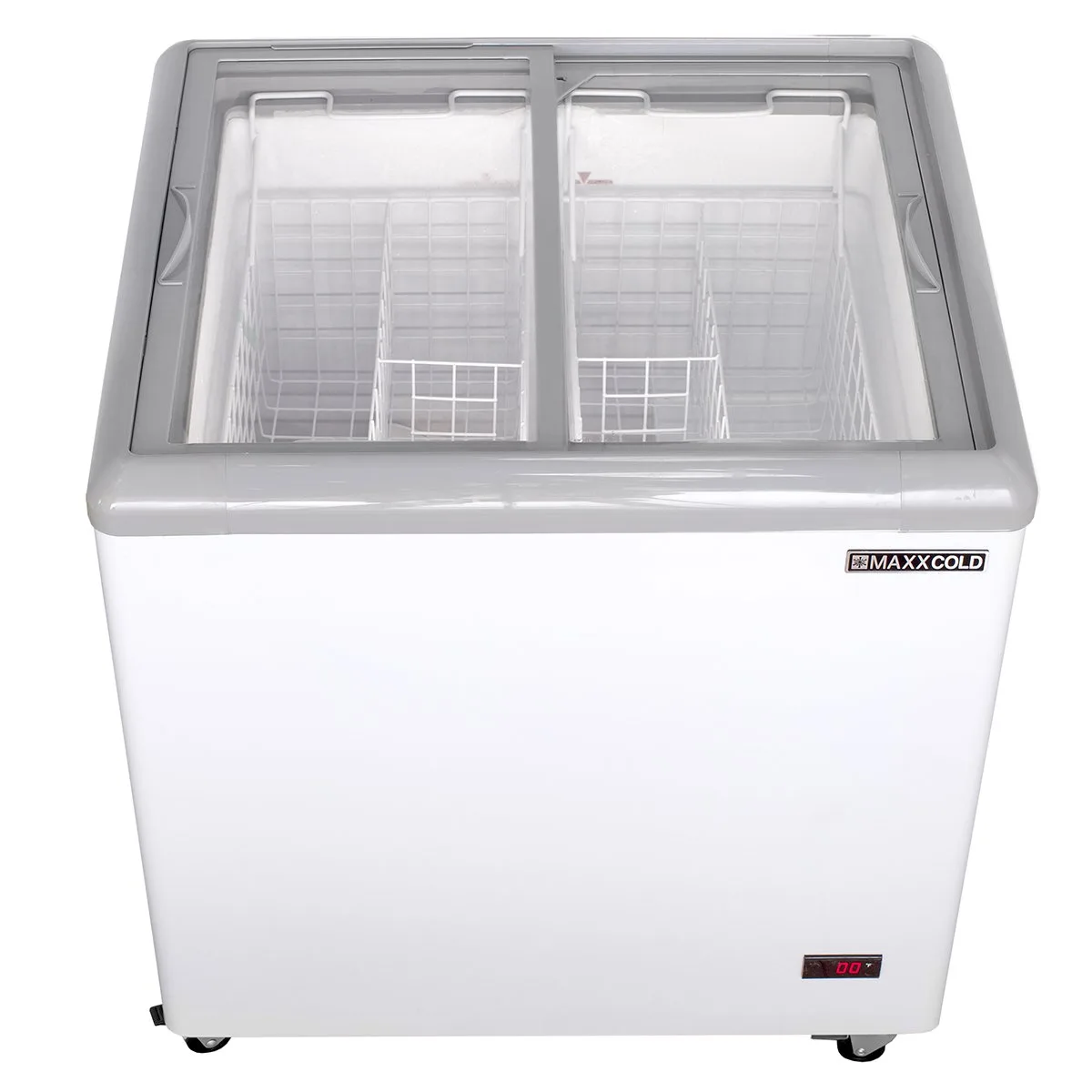 Maxx Cold MXF31F 32" Flat Lid Ice Cream Display Freezer, 7.4 cu. ft.
