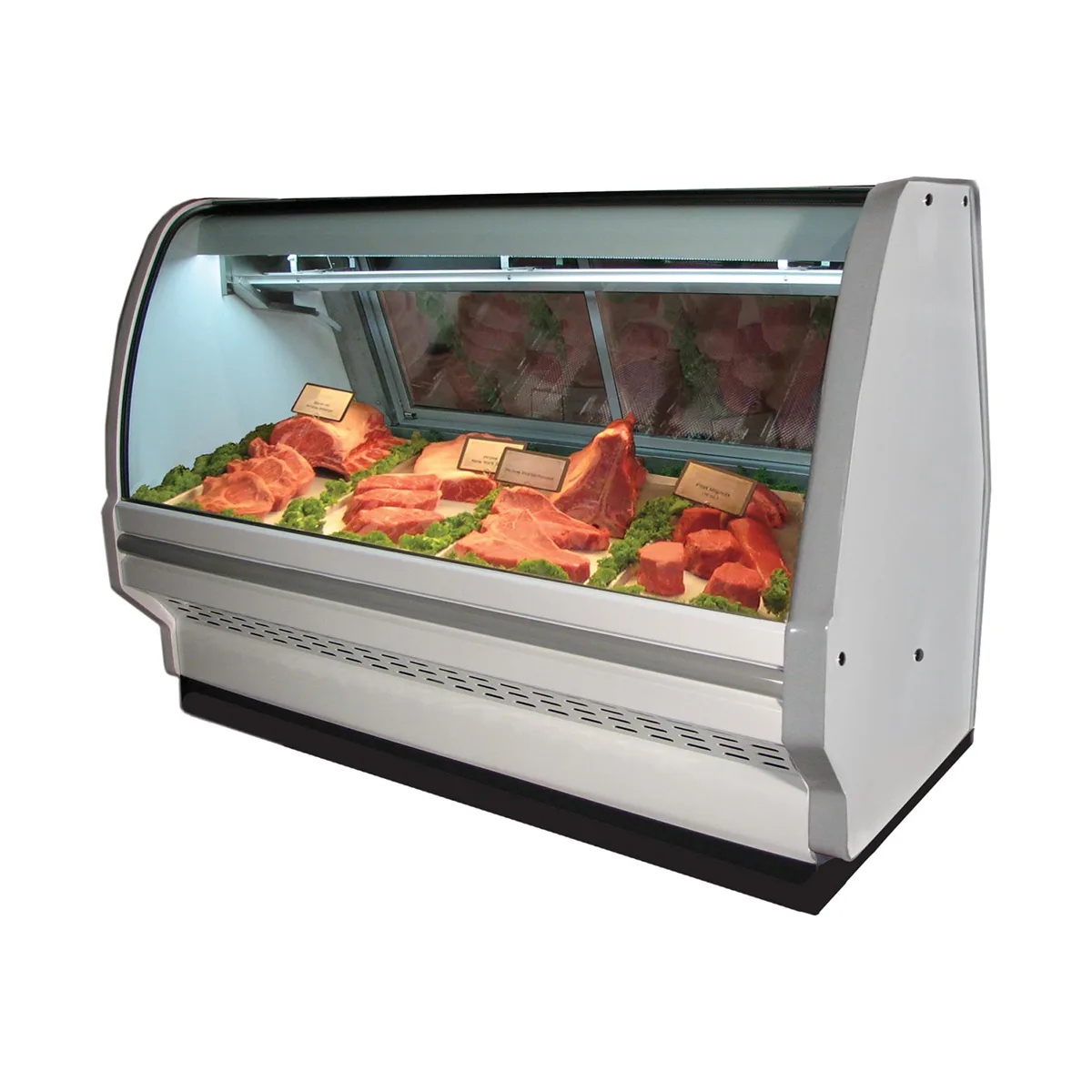 Howard-McCray R-CMS40E-8C-LED 100" Single Duty Curved Refrigerated Meat Display Case, Remote