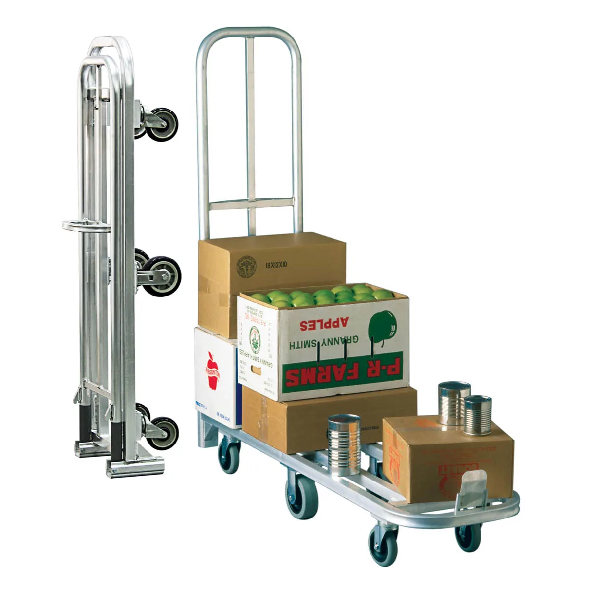 New Age 95241 Folding Platform Truck, 1200 lbs, Aluminum Frame, Push Handle with Lock, 18W x 65.75L