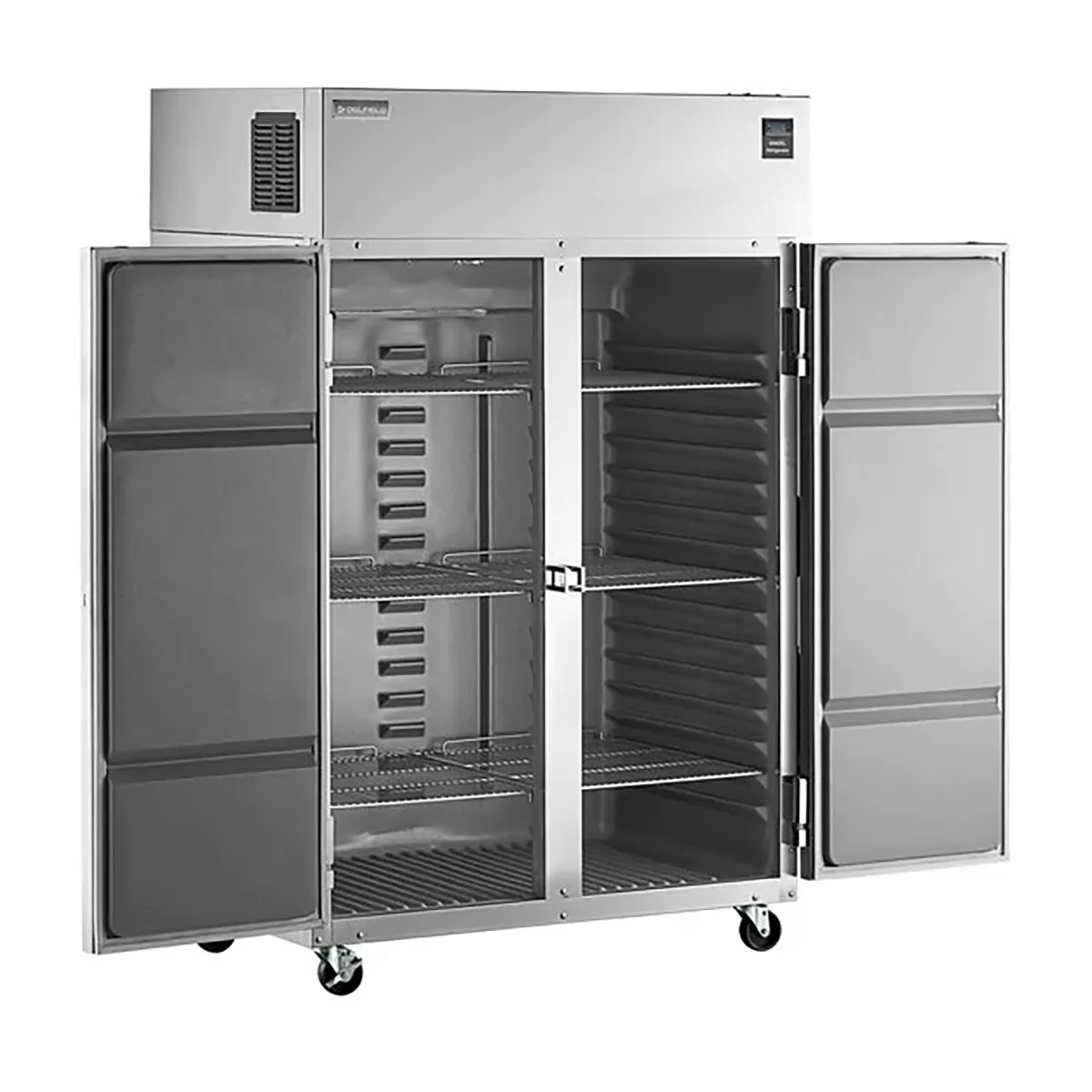 Delfield 6051XL-S Two Section Reach-In Refrigerator w/ 2 Solid Full Doors, Top Mounted, 43.5 cu. ft.