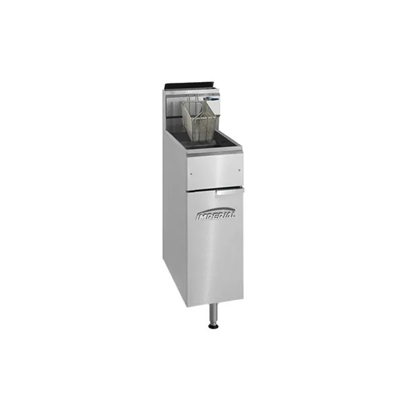 Imperial IFS-25 Floor Model Gas Tube Fired Fryer, Millivolt Controls, 25 lbs - 70,000 BTU