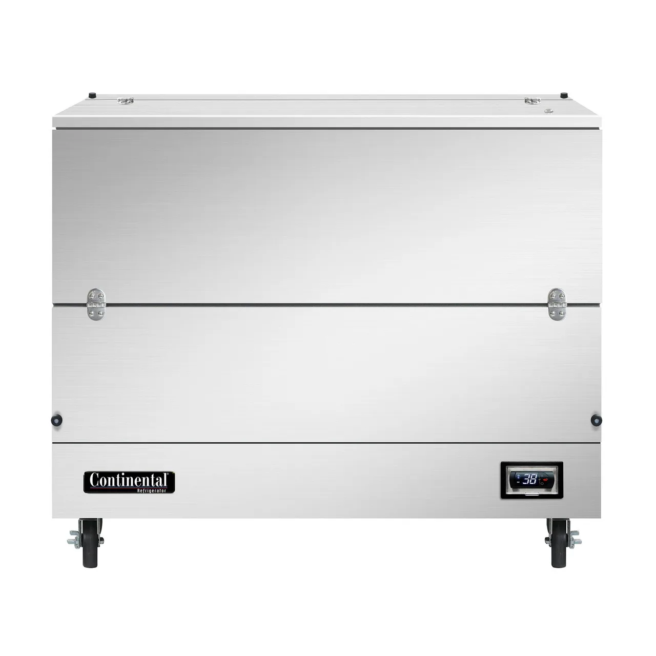 Continental Refrigerator MC4NSSSCW 49" Single Sided Milk Cooler, Cold Wall, 12 Crates Capacity