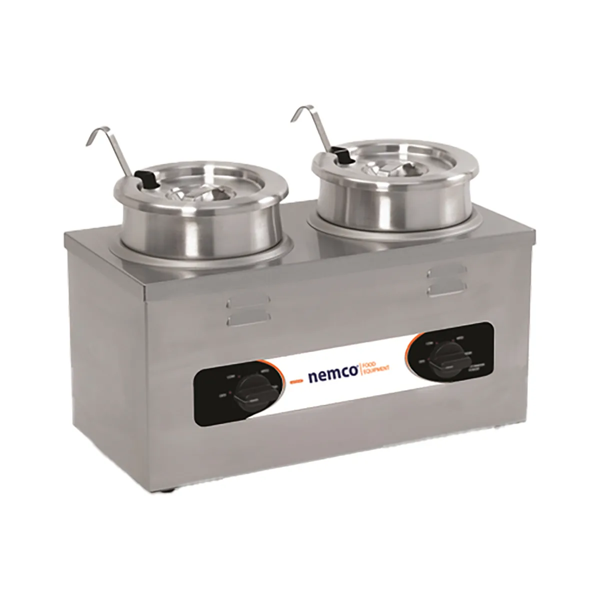 Nemco 6120A Countertop Food Pan Warmer w/ 4-Qt. Capacity, Adjustable Thermostat, 2 Wells