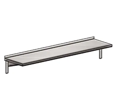 Winholt SCASS-2460-3-AU 3-Shelf Aluminum Cantilevered Add-On Shelving Unit - 24" x 60"