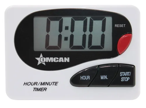 Omcan USA 47227 Digital Kitchen Timer with Hour‑Minute Countdown, LCD Display - Dozen