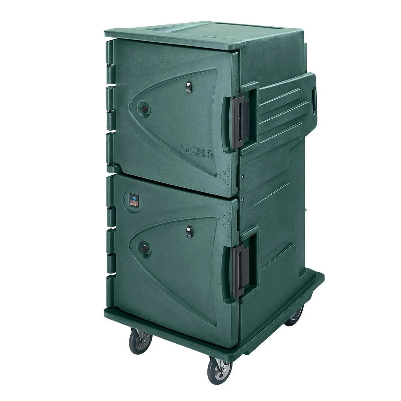 Cambro CMBH1826TBC192 Camtherm Hot Cart, 30.5"W x 39"D x 64.4"H, 2-Door, Solid Door, Heated Holding Cabinet, ENERGY STAR, 110V