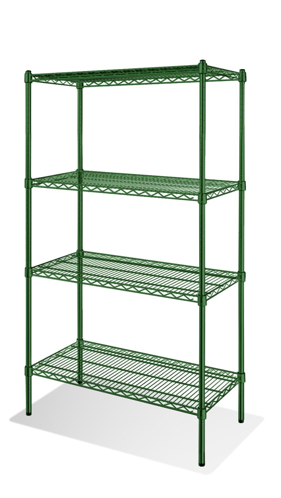 Steel Works SW2430G-4 Heavy Duty Wire Shelving Unit, 4-Tier, 24"X 30"