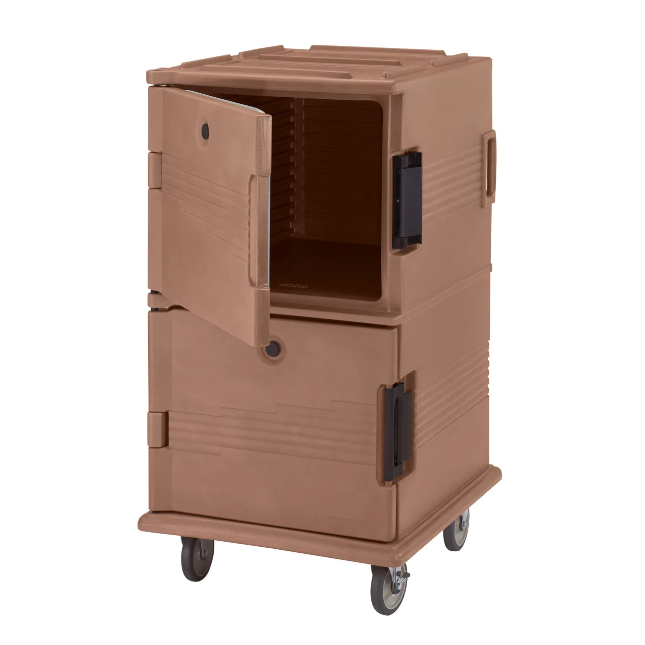Cambro UPC1600HD157 Ultra Camcart® Insulated Food Pan Carrier w/ 24 Pan, Coffee Beige