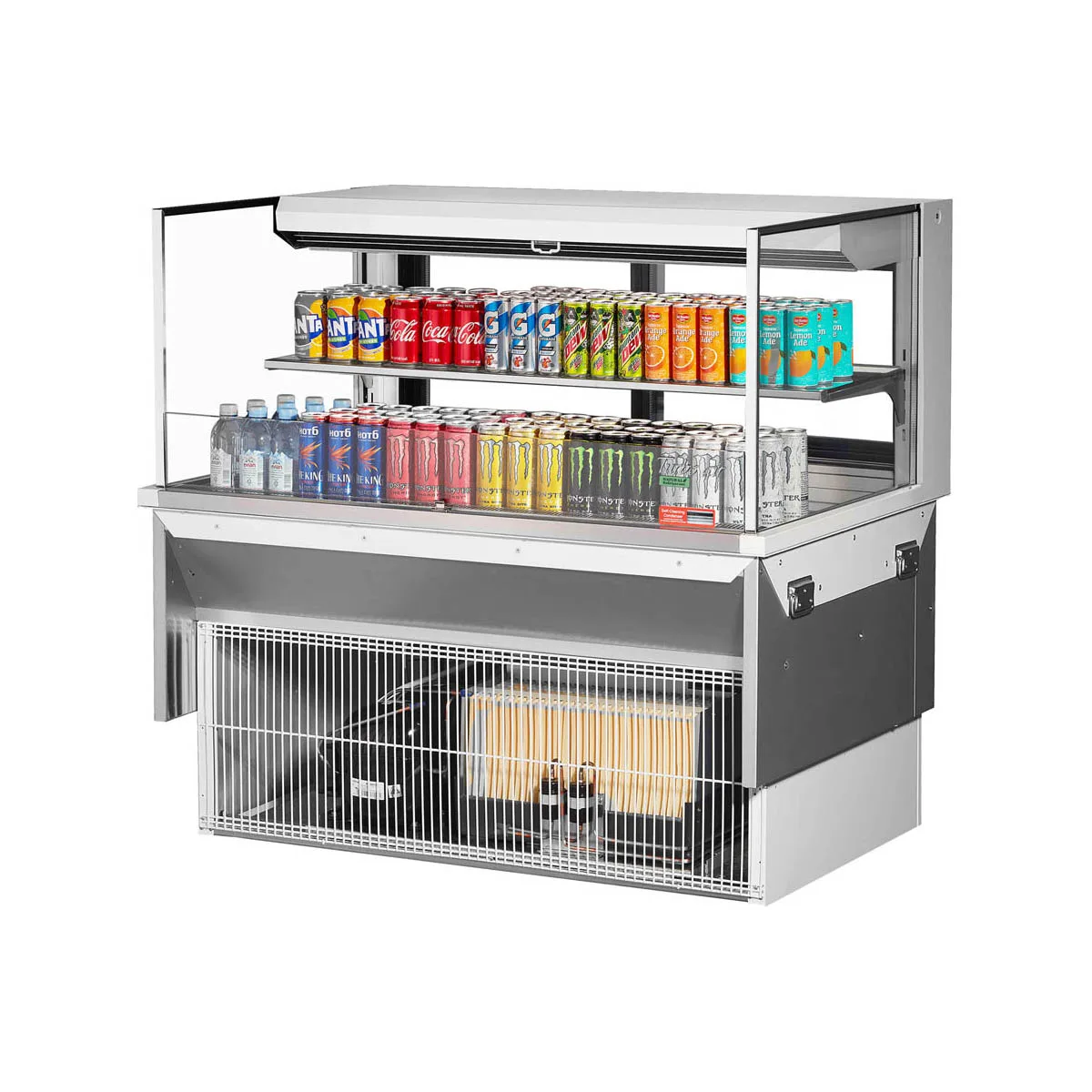 Turbo Air TOM-48L-UFD-W(B)-2SI-N 48" Drop In Open Refrigerated Deli Display Case