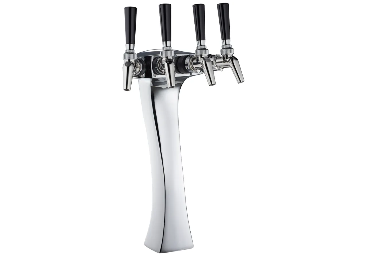 Perlick 69526W-4P Panther Style Wine Dispenser Kits, 4 Faucets
