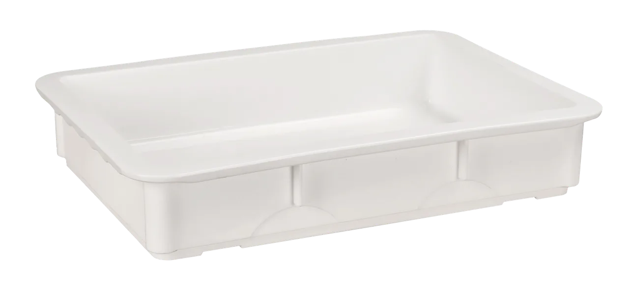 Omcan USA 81154 Pizza Dough Proofing Box, 22½" x 15" x 4¼" Stackable Polypropylene, 4" Height