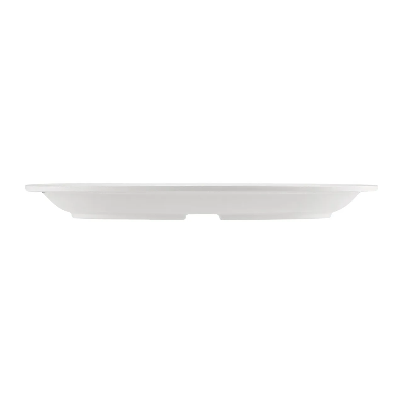 CAC China MLNC-12 Oval Platter, 9"¾ L x 6"¾ W, White Melamine, Dishwasher Safe - 1 Dozen