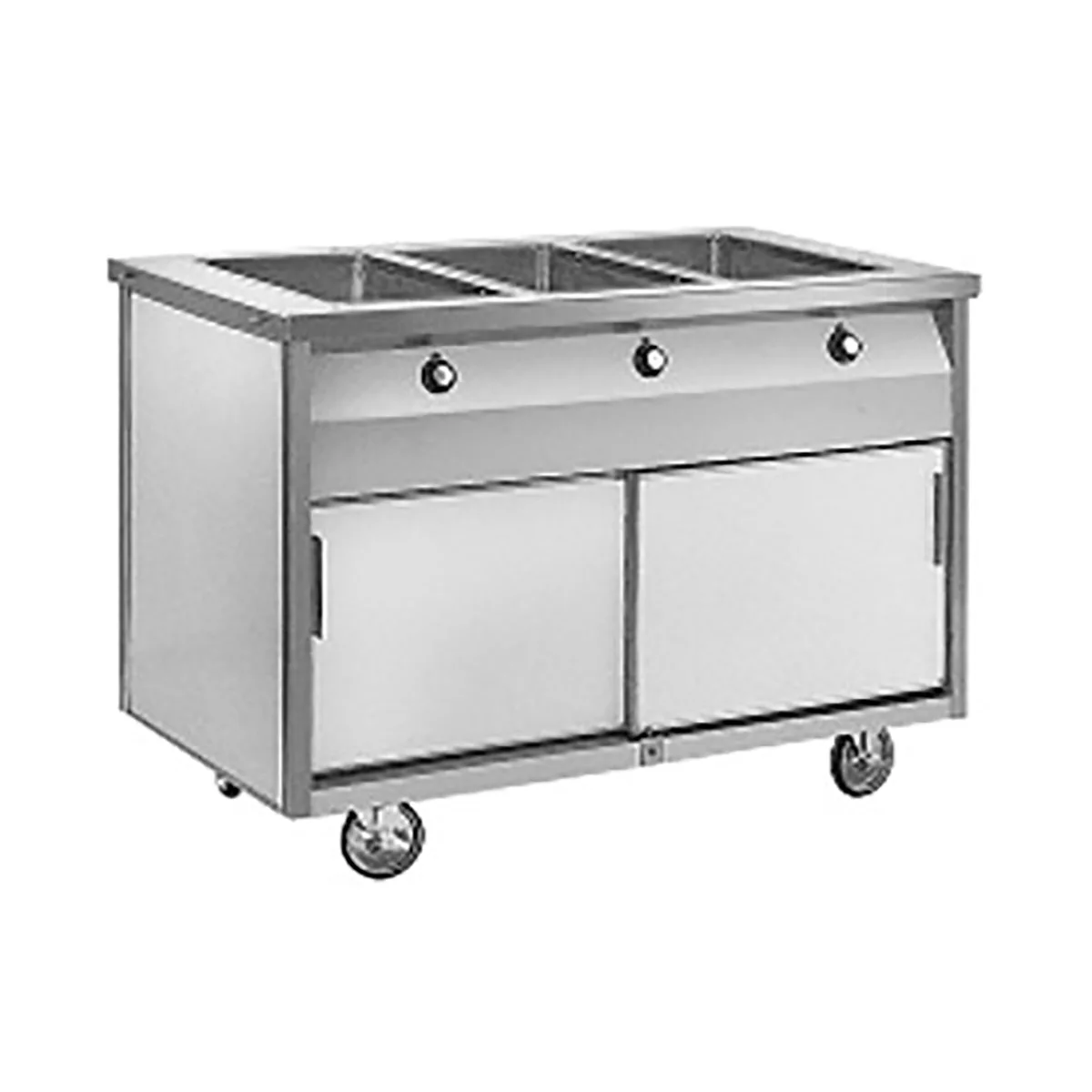 Randell RAN HTD-4B 60" Electric Hot Food Table, (4) Hot Food Wells