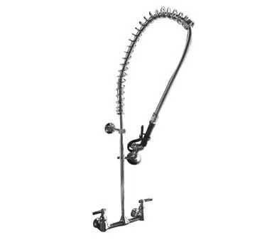 Serv-Ware PRW8-CWP-E 8" OC Economy Pre-Rinse Faucet Assembly - Splash/Wall Mount