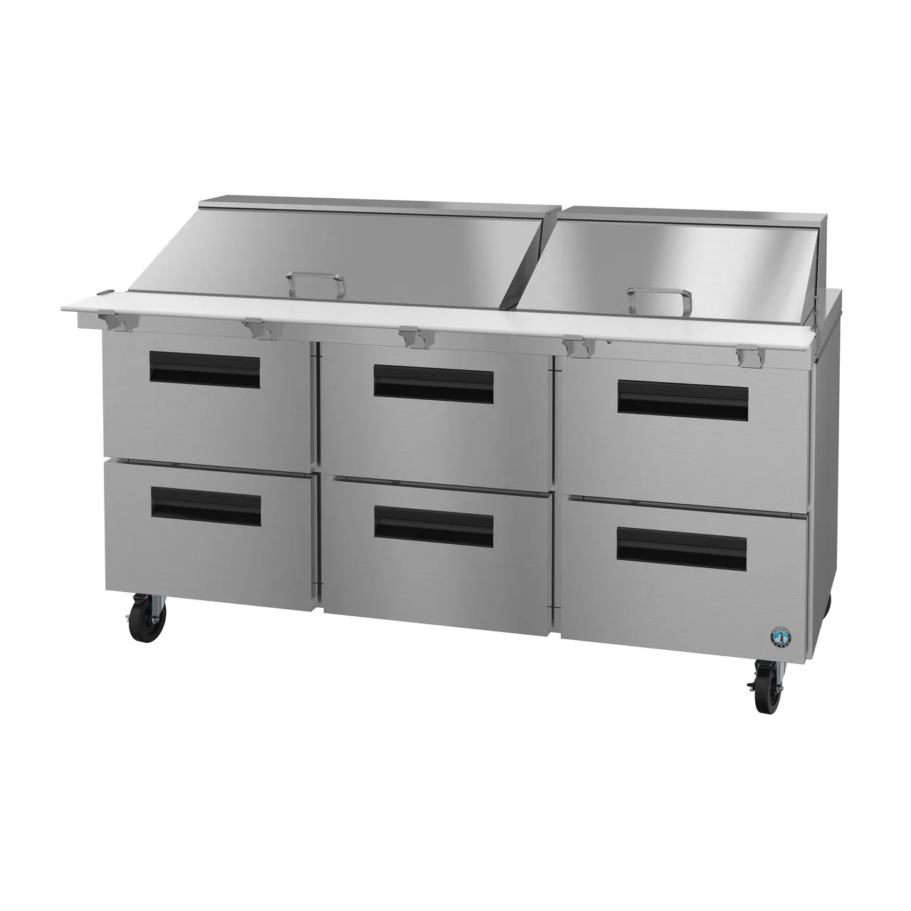 Hoshizaki SR72B-30MD6 72" Mega Top Sandwich / Salad Prep Table w/ 6 Drawers, 30 Pans