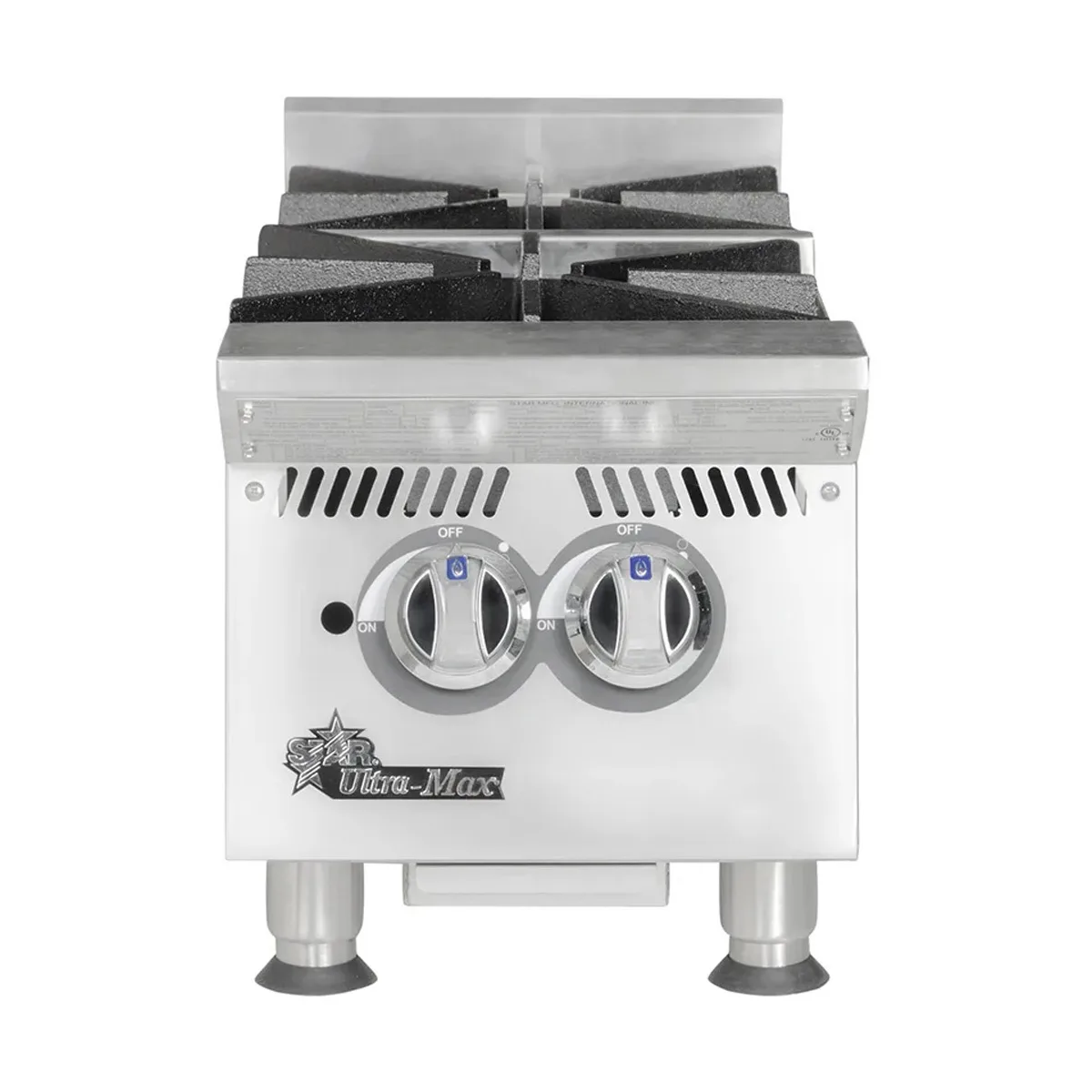 Star 802HA 12" Countertop Gas Hotplate with (2) Burners, Manual Controls, 60.000 BTU