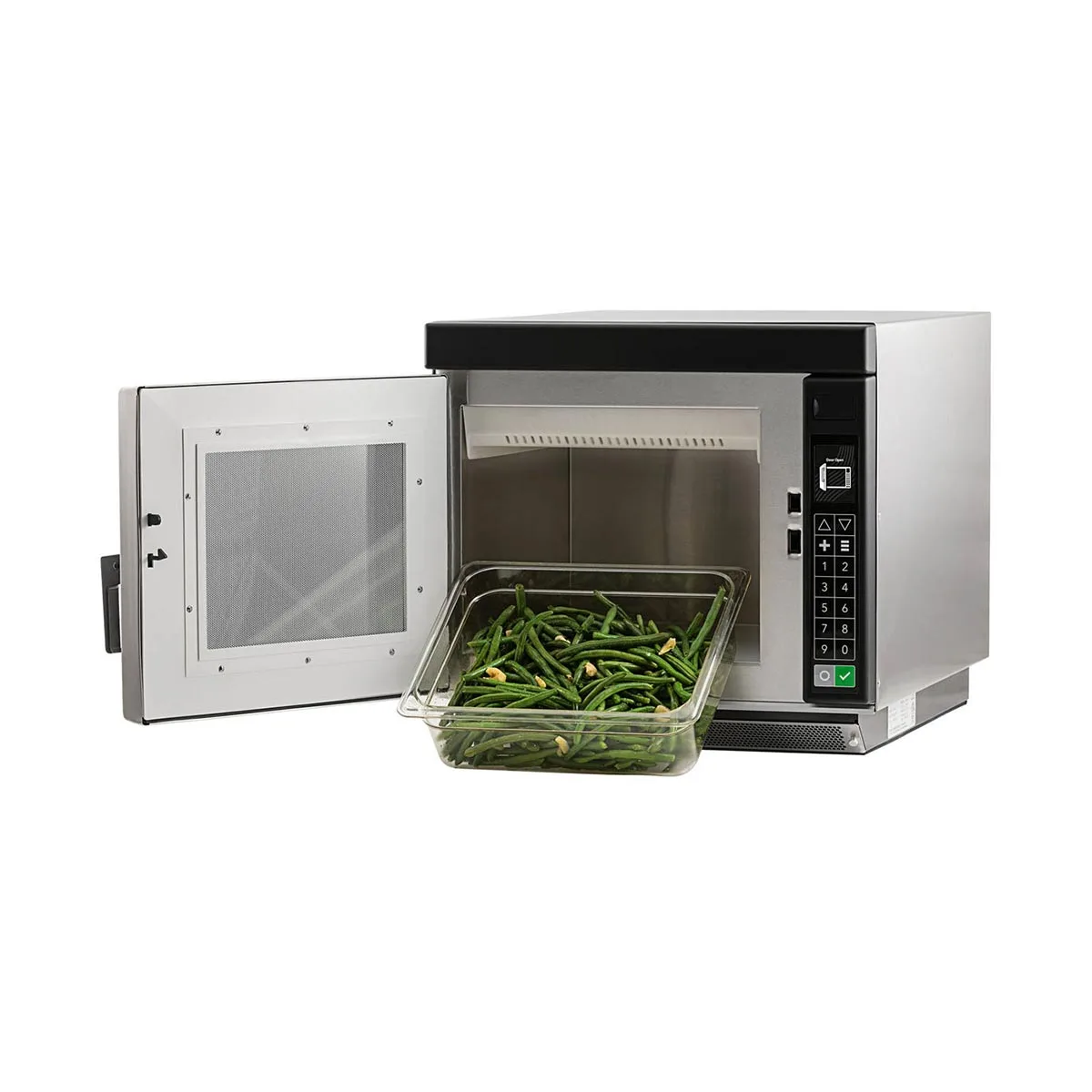 Amana RC22S2 2200W Heavy Volume Commercial Microwave Oven, 1.0 Cu. Ft., Push Button, 208/240V