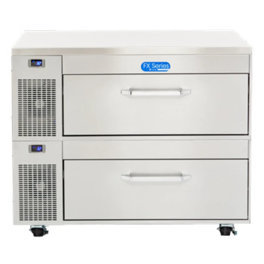 Randell FX-2WS-290 43" Flexible Refrigerator or Freezer Work Table w/ 2 Drawers, 6.2 cu. ft.