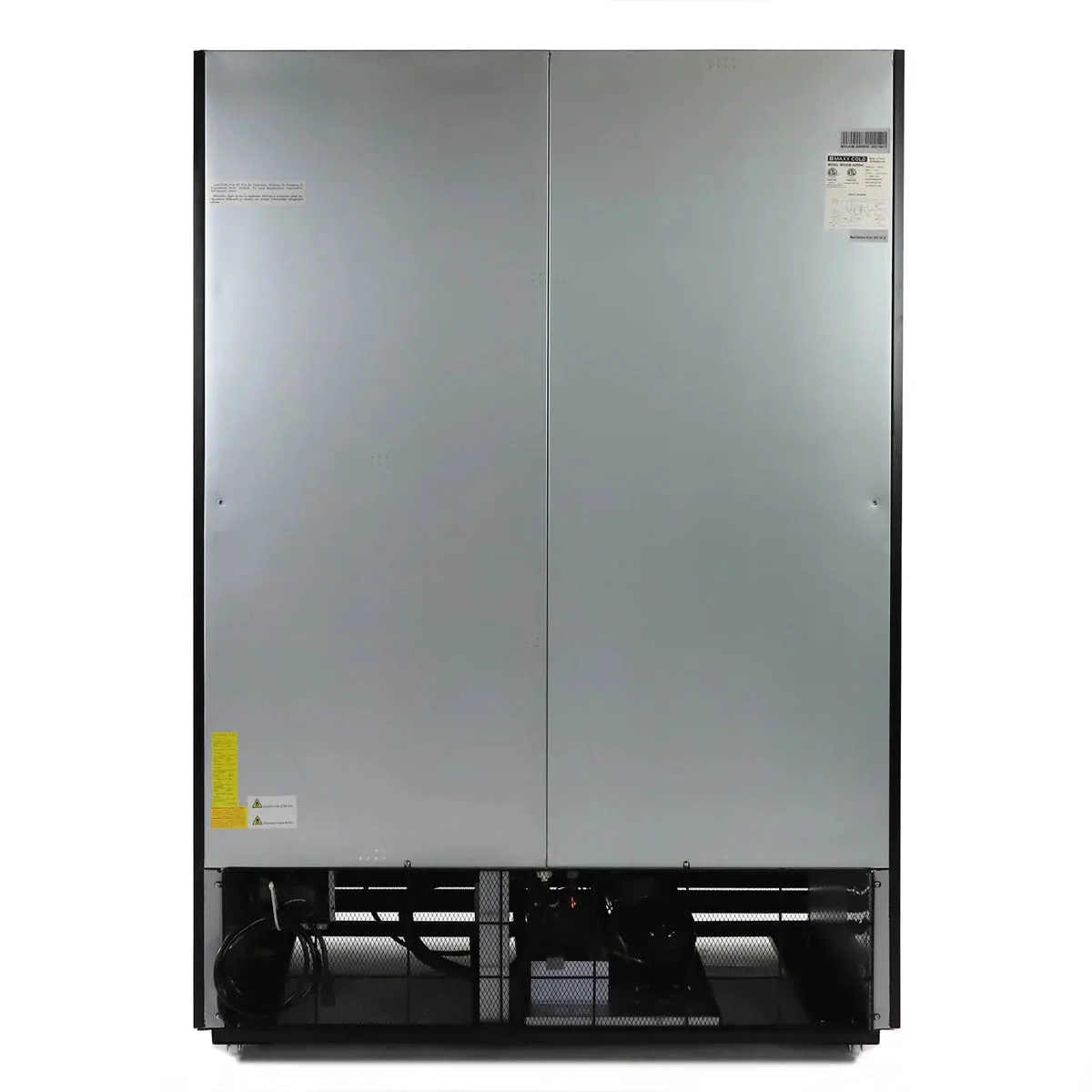 Maxx Cold MXGDM-50RBHC - 54" Black Glass Door Merchandiser Refrigerator, 50 cu ft, ½ HP, Lock