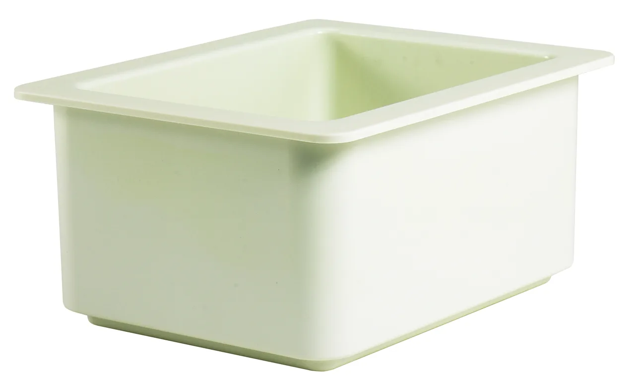 Cambro 26CF148 Coldfest Gastronorm Half-Size Salad Bar Crock, 6" Deep, White, Made in USA